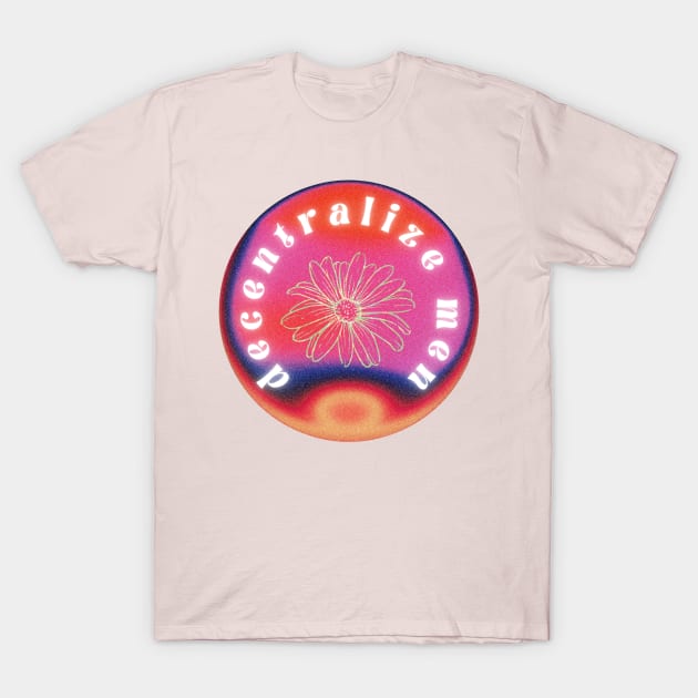 Decentralize Men, retro circle design T-Shirt by F-for-Fab